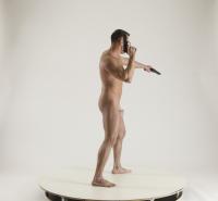 020 01 MICHAEL NAKED MAN DIFFERENT POSES WITH GUNS 2 (8)